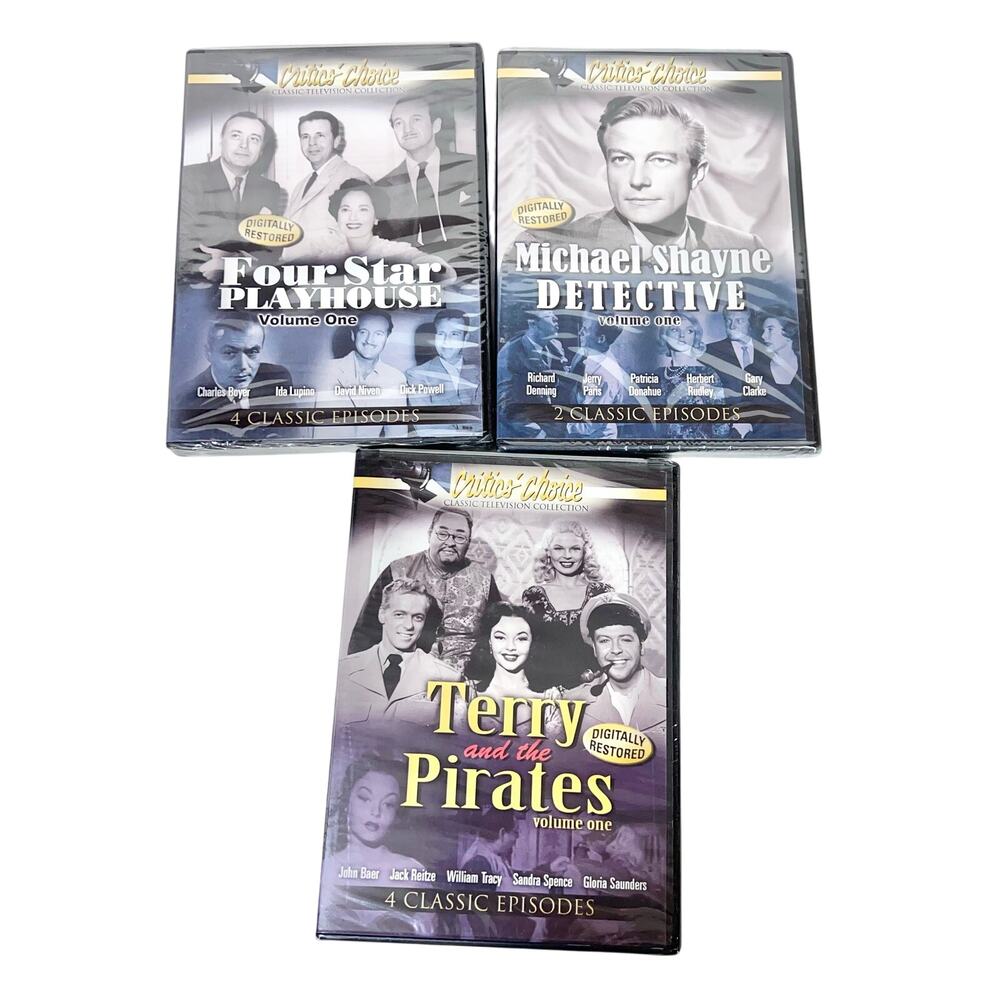 Classic TV DVD Lot 7 Critic's Choice Four Star Playhouse Passport to Danger New - Picture 2 of 7